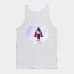 Rocket stylized drawing Tank Top